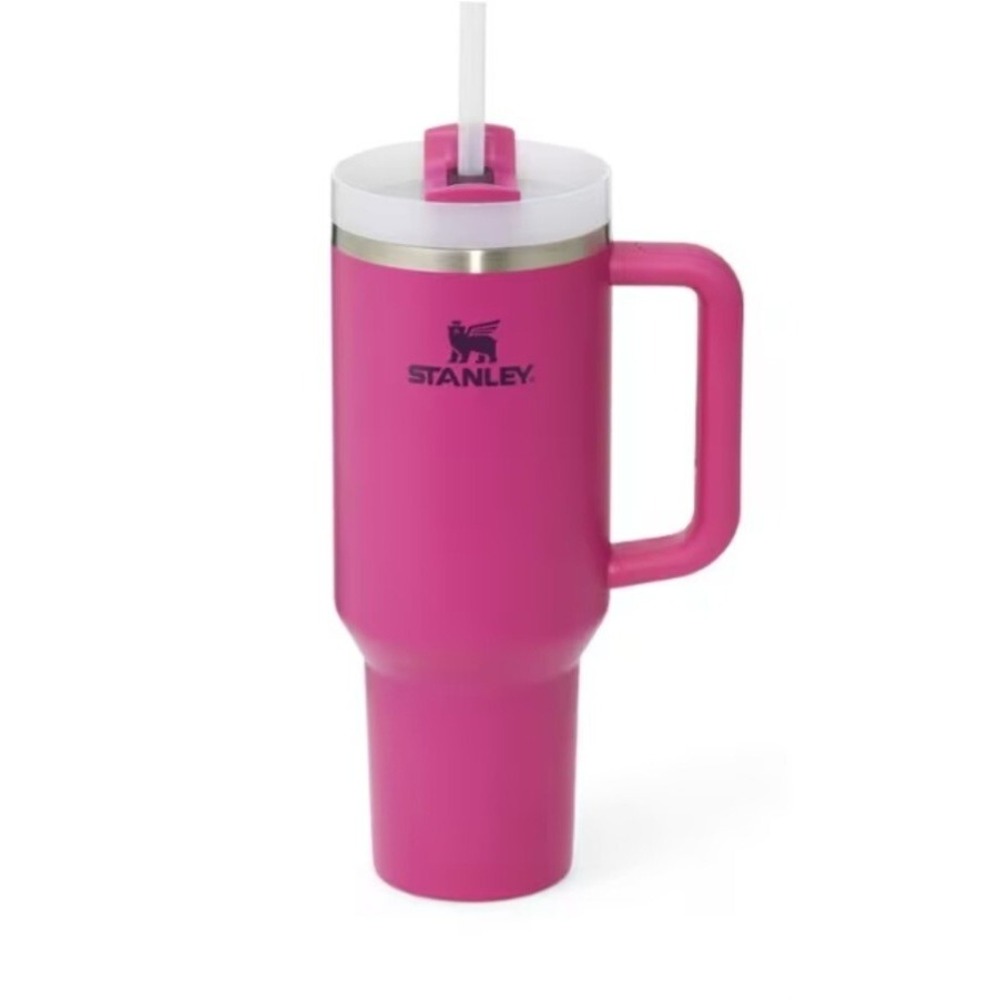 Stanley Quencher H2.0 FlowState Fuchsia Tumbler With Lid & Straw 30 fl. oz. NIB